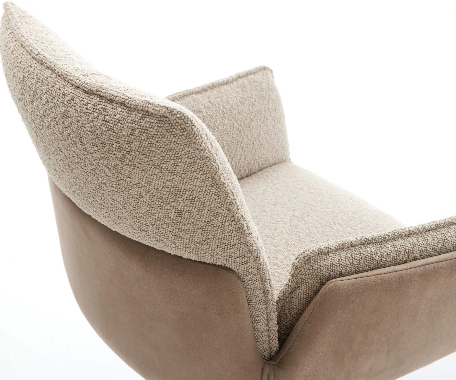 FreischwingerNela-Flex Materialmix Schlamm Freischwinger flach Graphit Sofort versandfertig