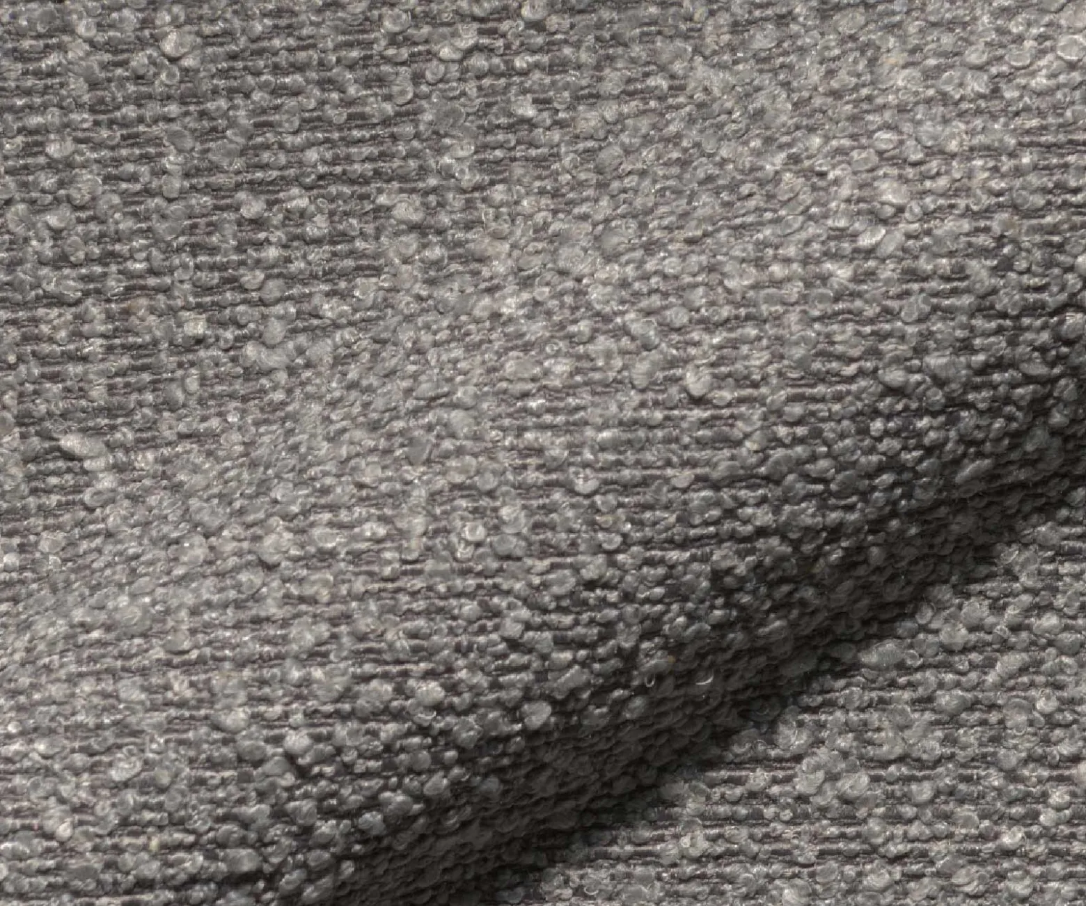 FreischwingerNube-Flex mit Armlehnen Bouclé Silbergrau Freischwinger flach Graphit Taschenfederkern Sofort versandfertig