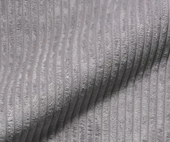 FreischwingerNube-Flex mit Armlehnen Cord Silbergrau Freischwinger flach Graphit Taschenfederkern Sofort versandfertig