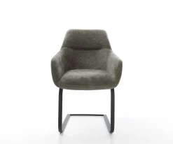 FreischwingerPejo-Flex Bouclé Soft Schlamm Freischwinger flach Schwarz Taschenfederkern Sofort versandfertig