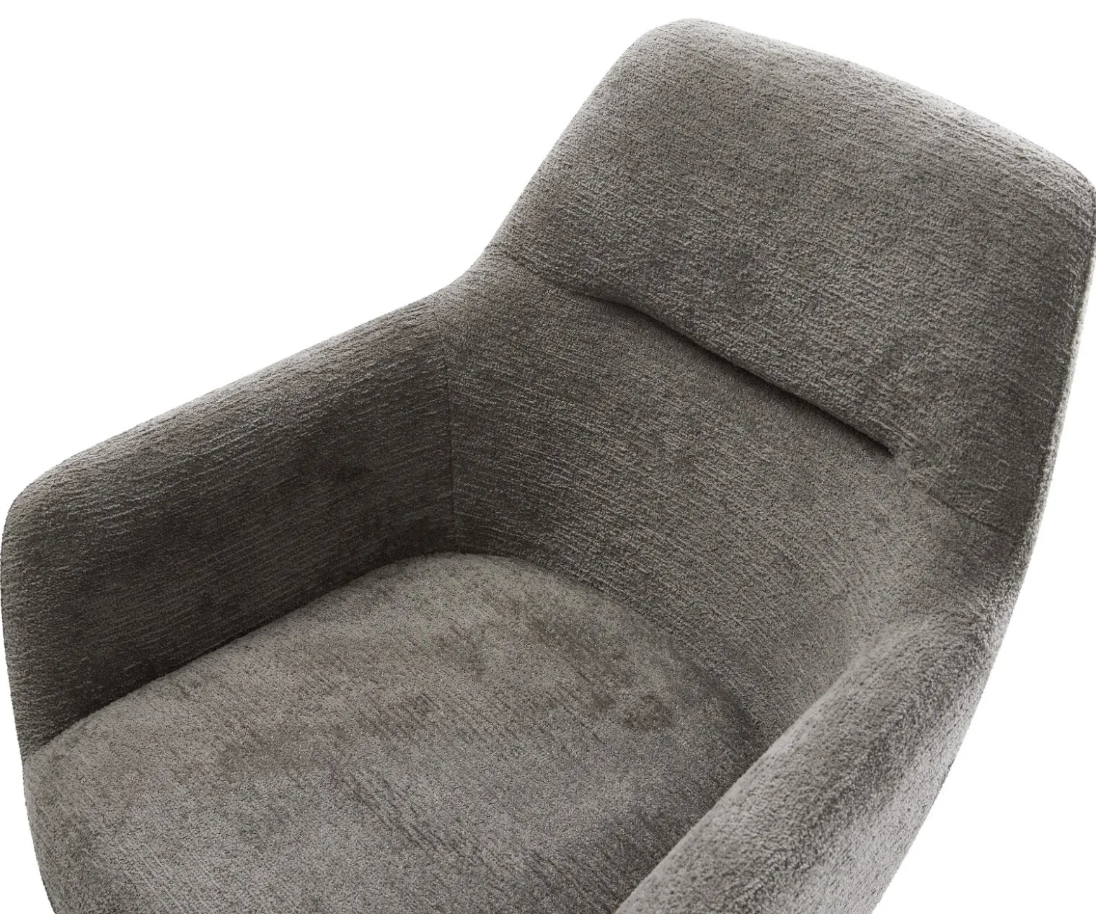 FreischwingerPejo-Flex Bouclé Soft Schlamm Freischwinger flach Weiß Taschenfederkern Sofort versandfertig