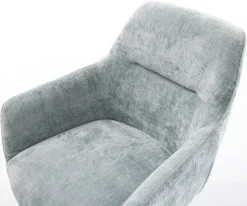 FreischwingerPejo-Flex Chenille Pastellblau Freischwinger flach Weiß Taschenfederkern Sofort versandfertig