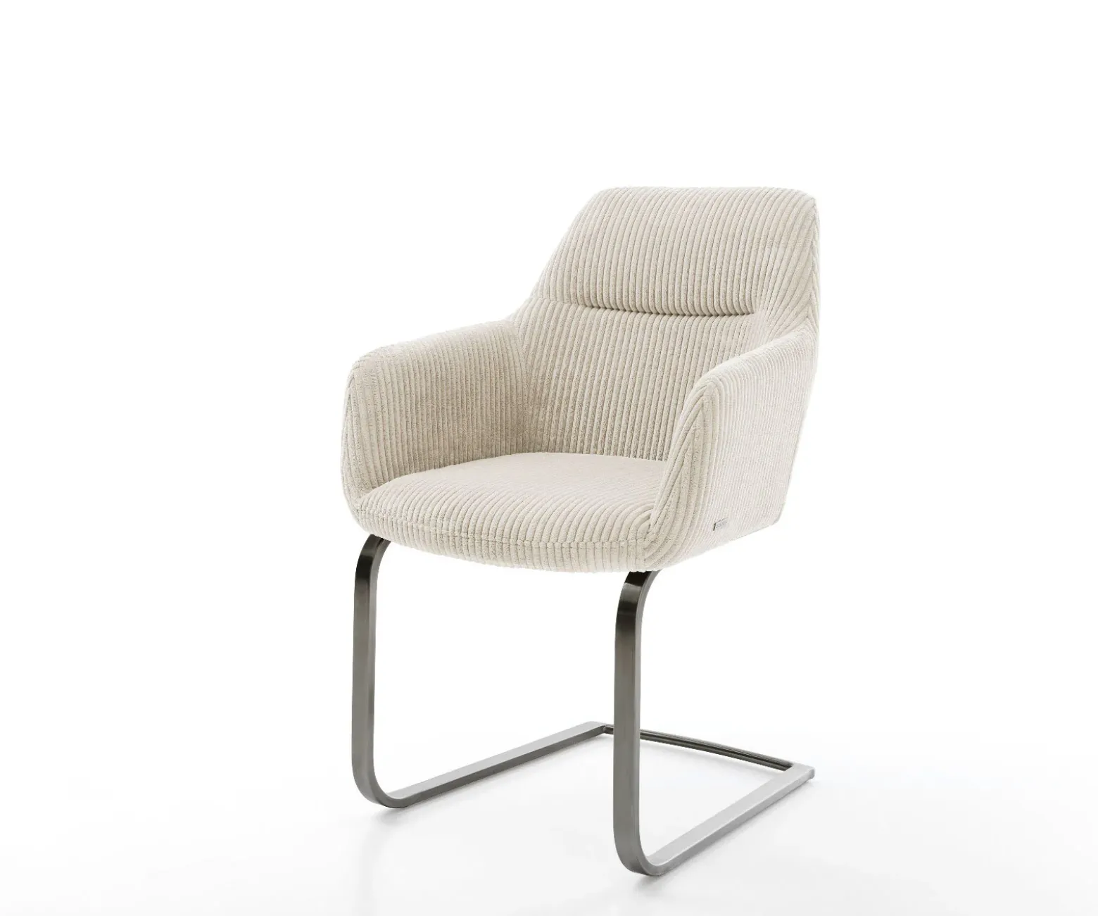 FreischwingerPejo-Flex Cord Beige Freischwinger flach Graphit Taschenfederkern Sofort versandfertig