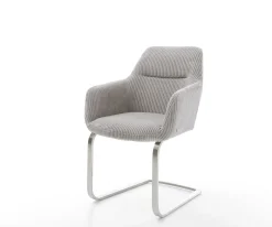 FreischwingerPejo-Flex Cord Silbergrau Freischwinger flach Edelstahl Taschenfederkern Sofort versandfertig