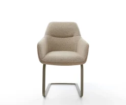 FreischwingerPejo-Flex Materialmix Schlamm Freischwinger flach Effektfinish Titan Taschenfederkern Sofort versandfertig