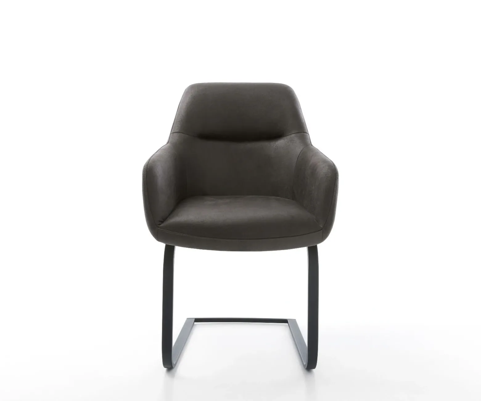 FreischwingerPejo-Flex Mikrofaser Anthrazit Vintage Freischwinger flach Schwarz Taschenfederkern Sofort versandfertig
