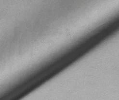 FreischwingerPejo-Flex Samt Grau Freischwinger flach Edelstahl Taschenfederkern Sofort versandfertig