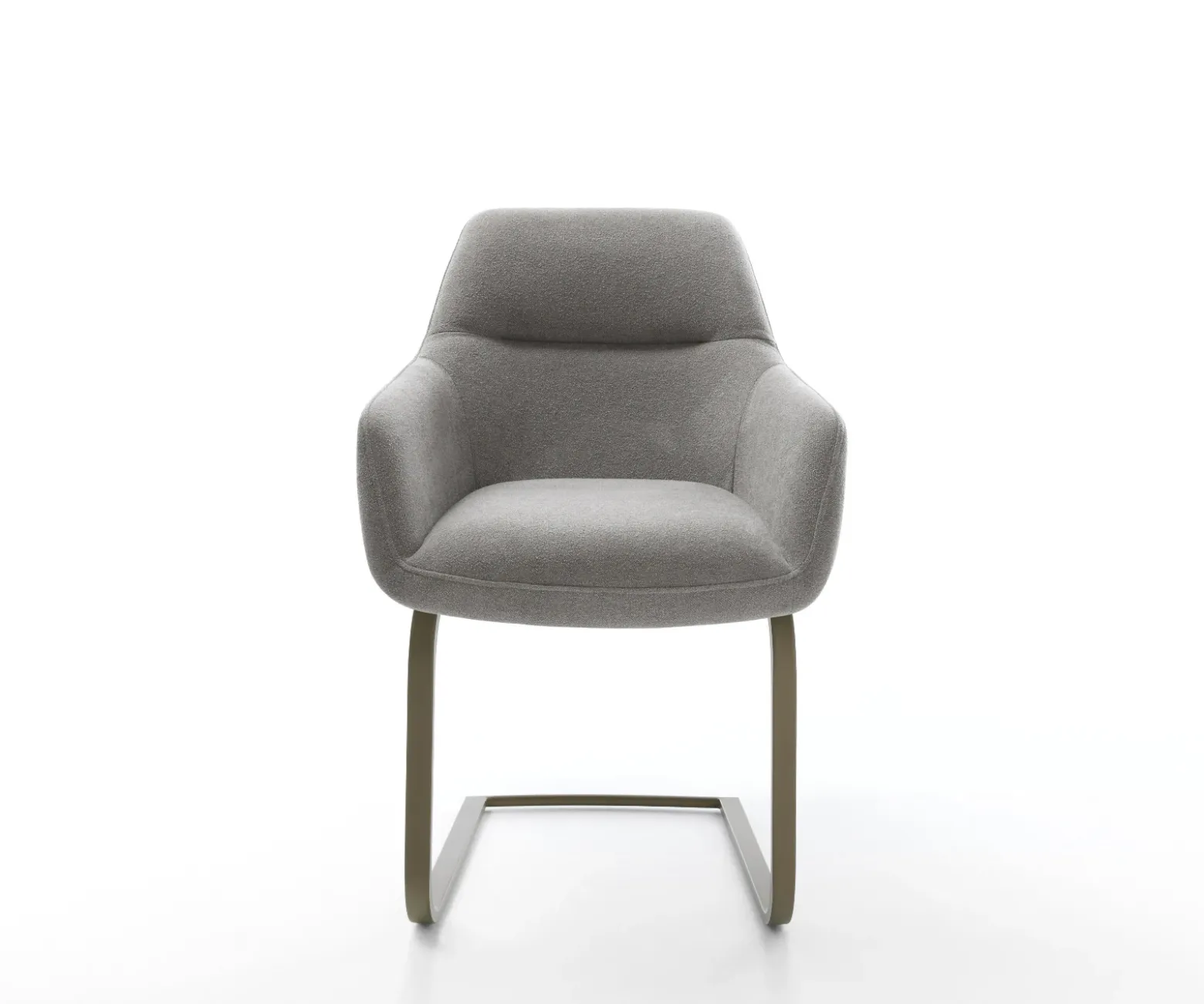 FreischwingerPejo-Flex Strukturstoff Soft Grau Freischwinger flach Effektfinish Titan Taschenfederkern Sofort versandfertig