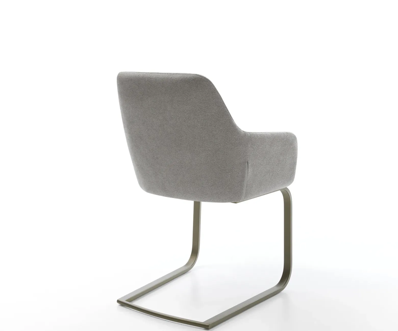 FreischwingerPejo-Flex Strukturstoff Soft Grau Freischwinger flach Effektfinish Titan Taschenfederkern Sofort versandfertig