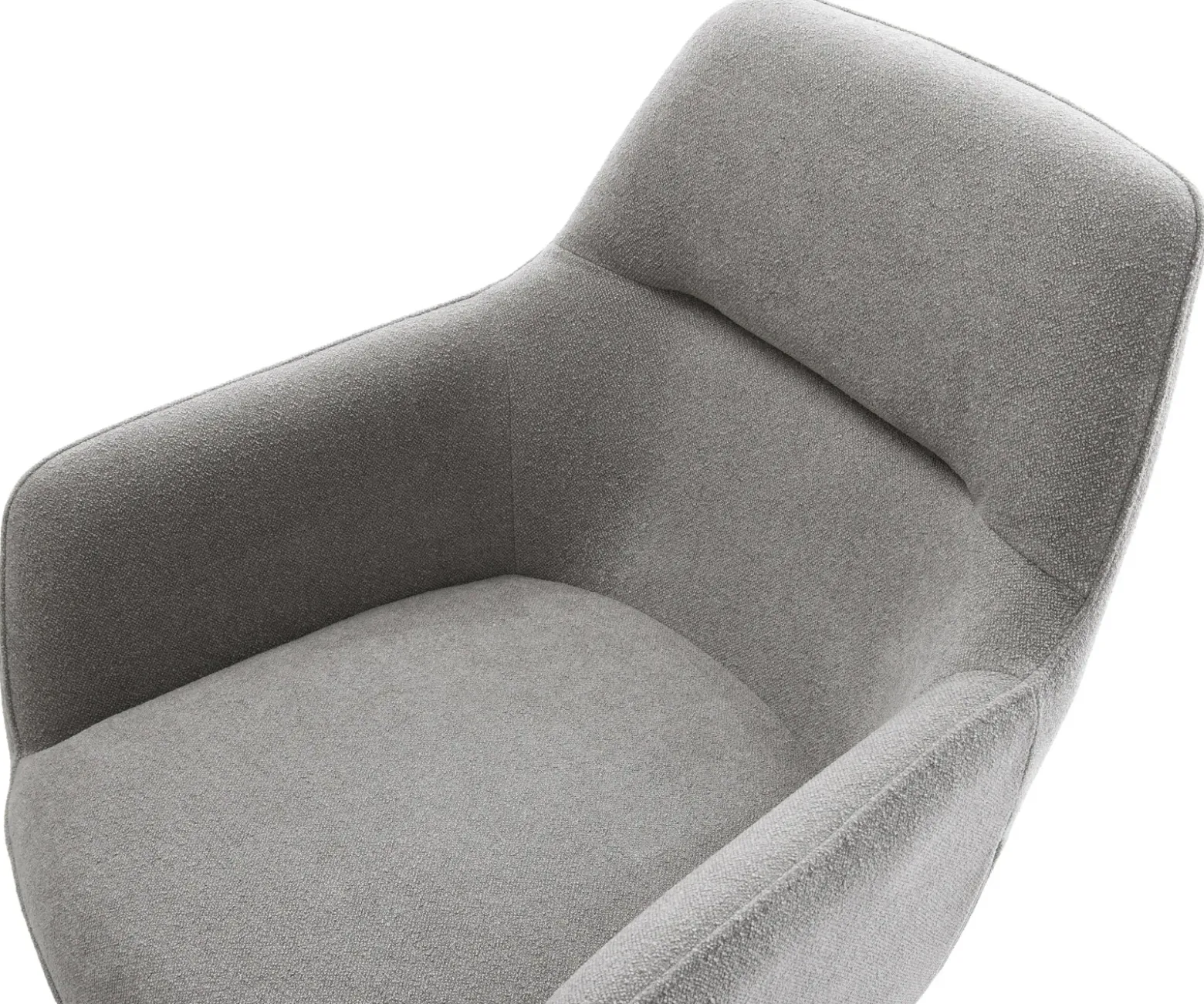 FreischwingerPejo-Flex Strukturstoff Soft Grau Freischwinger flach Schwarz Taschenfederkern Sofort versandfertig