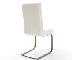 FreischwingerPela-Flex Bouclé Soft Beige Freischwinger flach Effektfinish Titan Taschenfederkern Sofort versandfertig