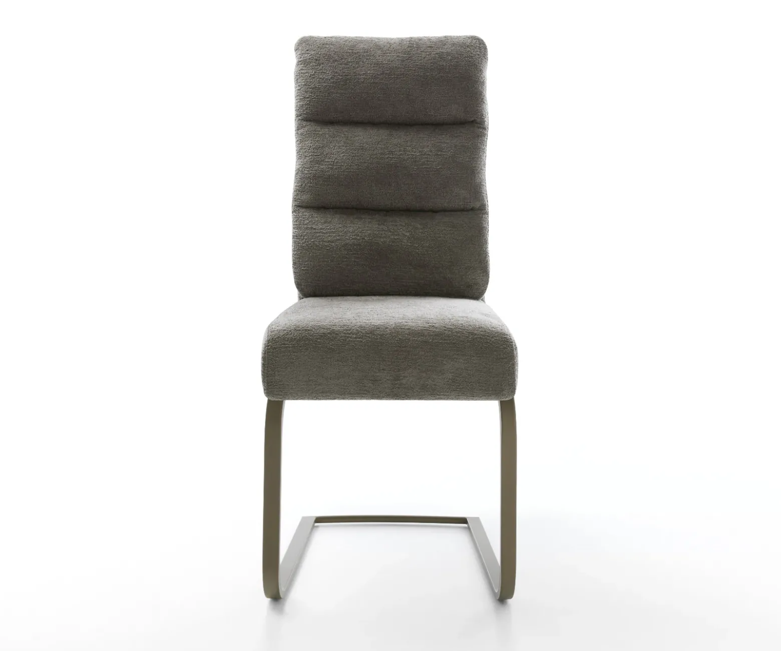 FreischwingerPela-Flex Bouclé Soft Schlamm Freischwinger flach Effektfinish Titan Taschenfederkern Sofort versandfertig