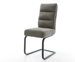 FreischwingerPela-Flex Bouclé Soft Schlamm Freischwinger flach Schwarz Taschenfederkern Sofort versandfertig