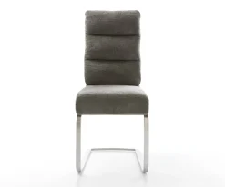 FreischwingerPela-Flex Bouclé Soft Schlamm Freischwinger flach Edelstahl Taschenfederkern Sofort versandfertig