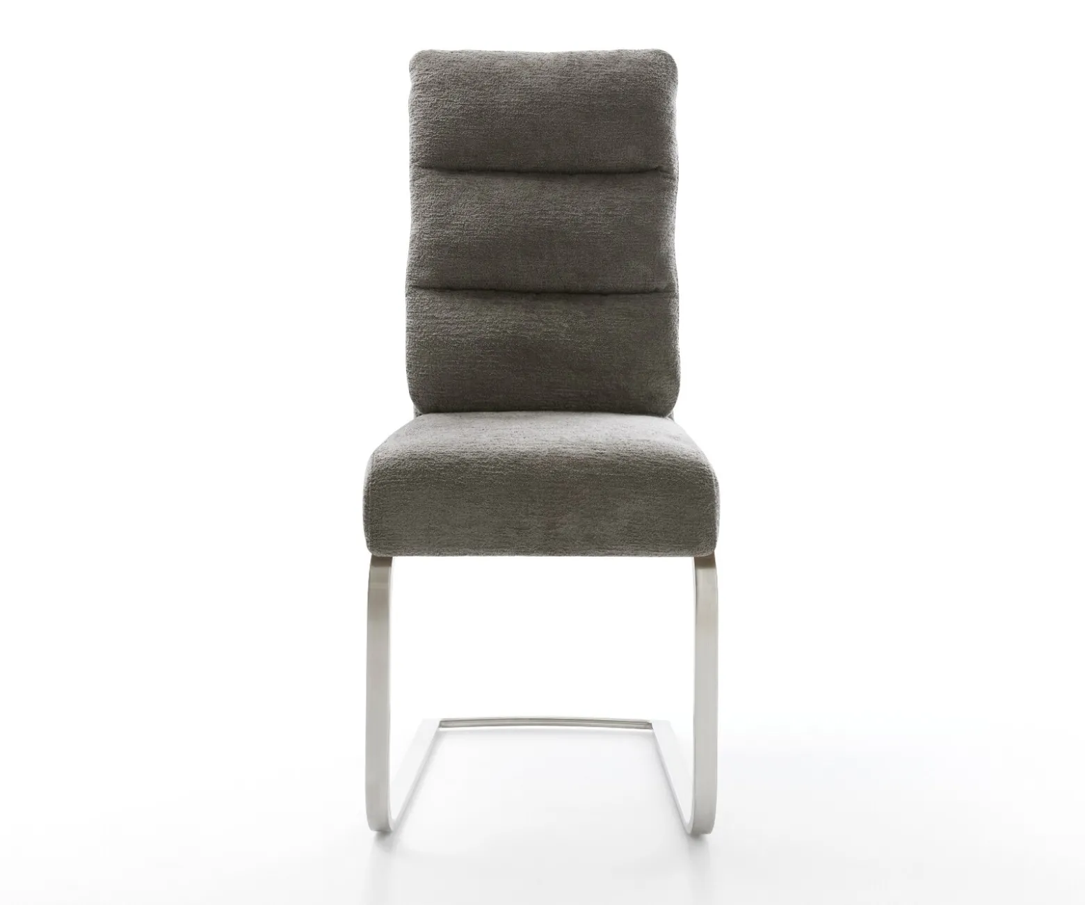 FreischwingerPela-Flex Bouclé Soft Schlamm Freischwinger flach Edelstahl Taschenfederkern Sofort versandfertig