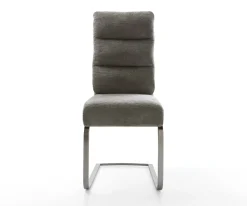 FreischwingerPela-Flex Bouclé Soft Schlamm Freischwinger flach Graphit Taschenfederkern Sofort versandfertig