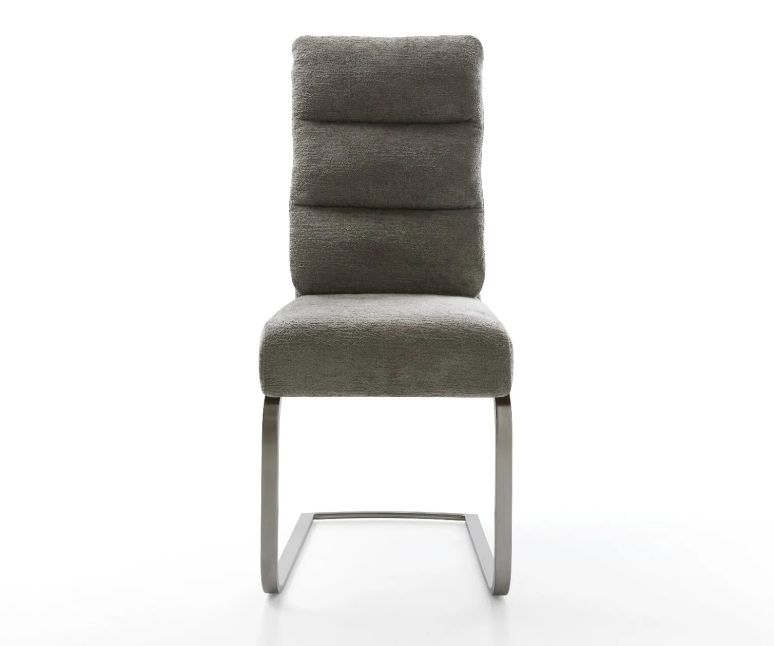 FreischwingerPela-Flex Bouclé Soft Schlamm Freischwinger flach Graphit Taschenfederkern Sofort versandfertig