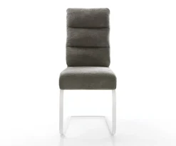 FreischwingerPela-Flex Bouclé Soft Schlamm Freischwinger flach Weiß Taschenfederkern Sofort versandfertig