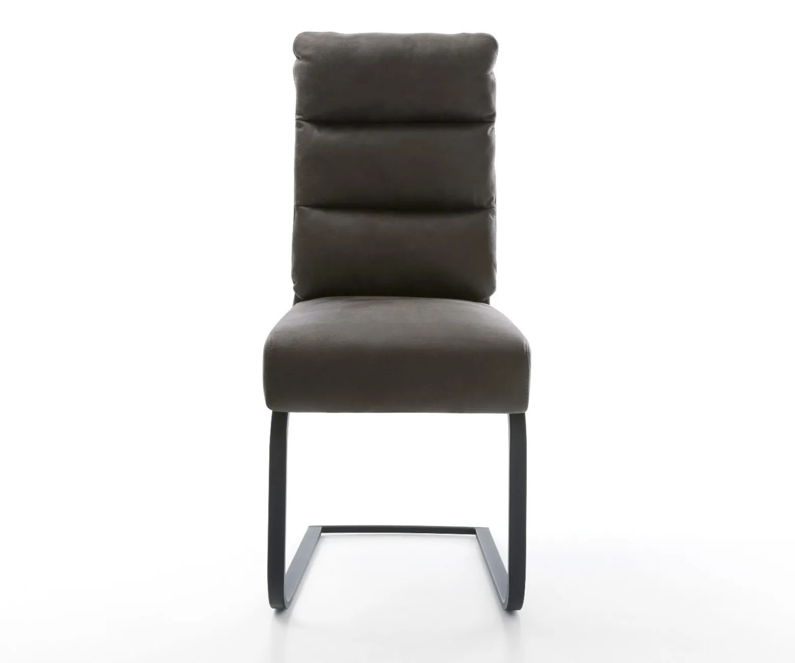 FreischwingerPela-Flex Mikrofaser Anthrazit Vintage Freischwinger flach Schwarz Taschenfederkern Sofort versandfertig