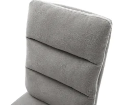 FreischwingerPela-Flex Strukturstoff Soft Grau Freischwinger flach Edelstahl Taschenfederkern Sofort versandfertig