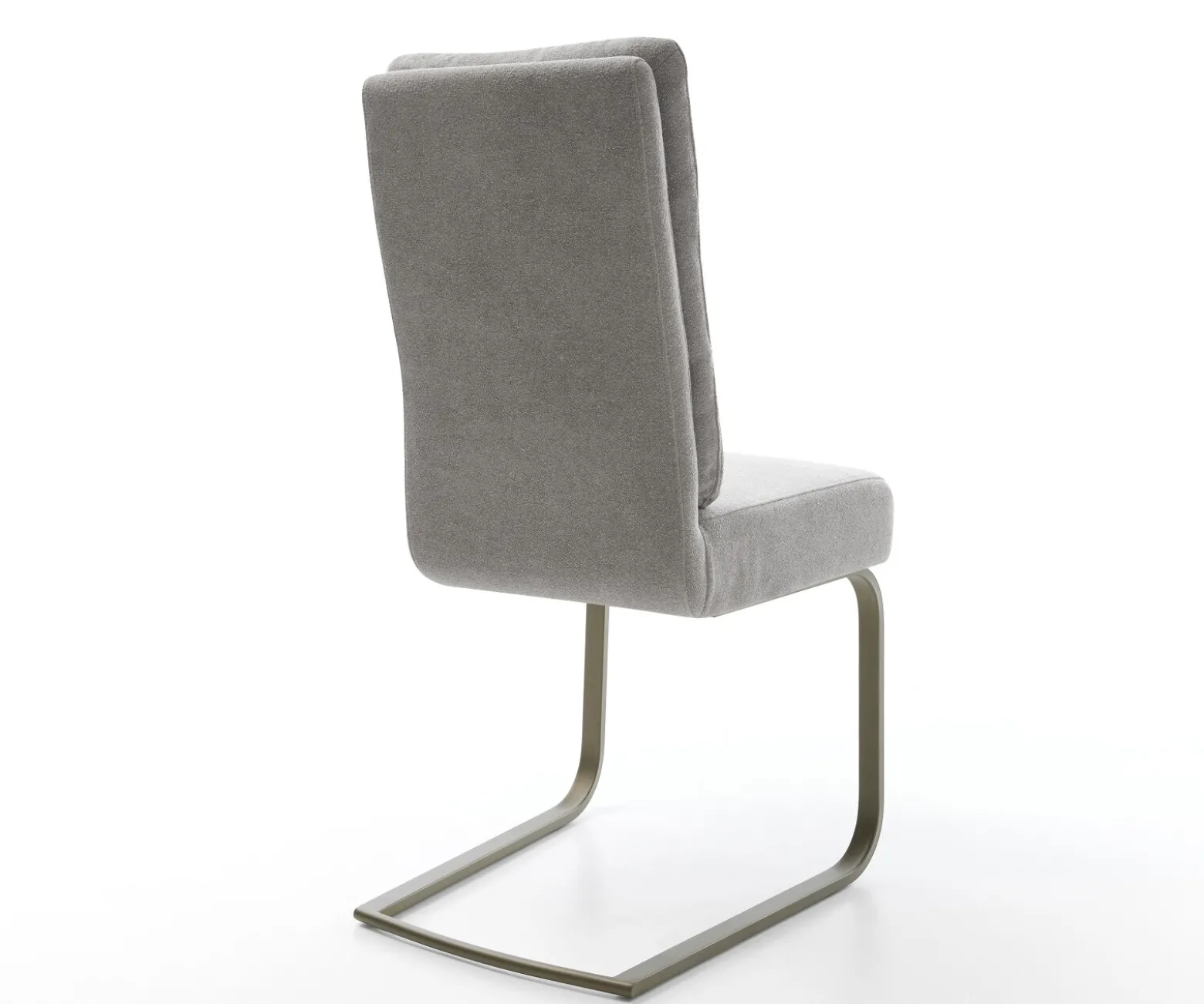 FreischwingerPela-Flex Strukturstoff Soft Grau Freischwinger flach Effektfinish Titan Taschenfederkern Sofort versandfertig