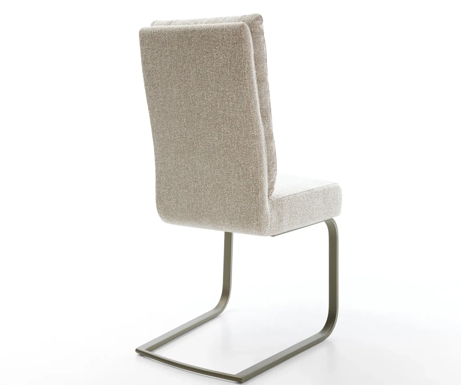 FreischwingerPela-Flex Webstoff Soft Beige Freischwinger flach Effektfinish Titan Taschenfederkern Sofort versandfertig