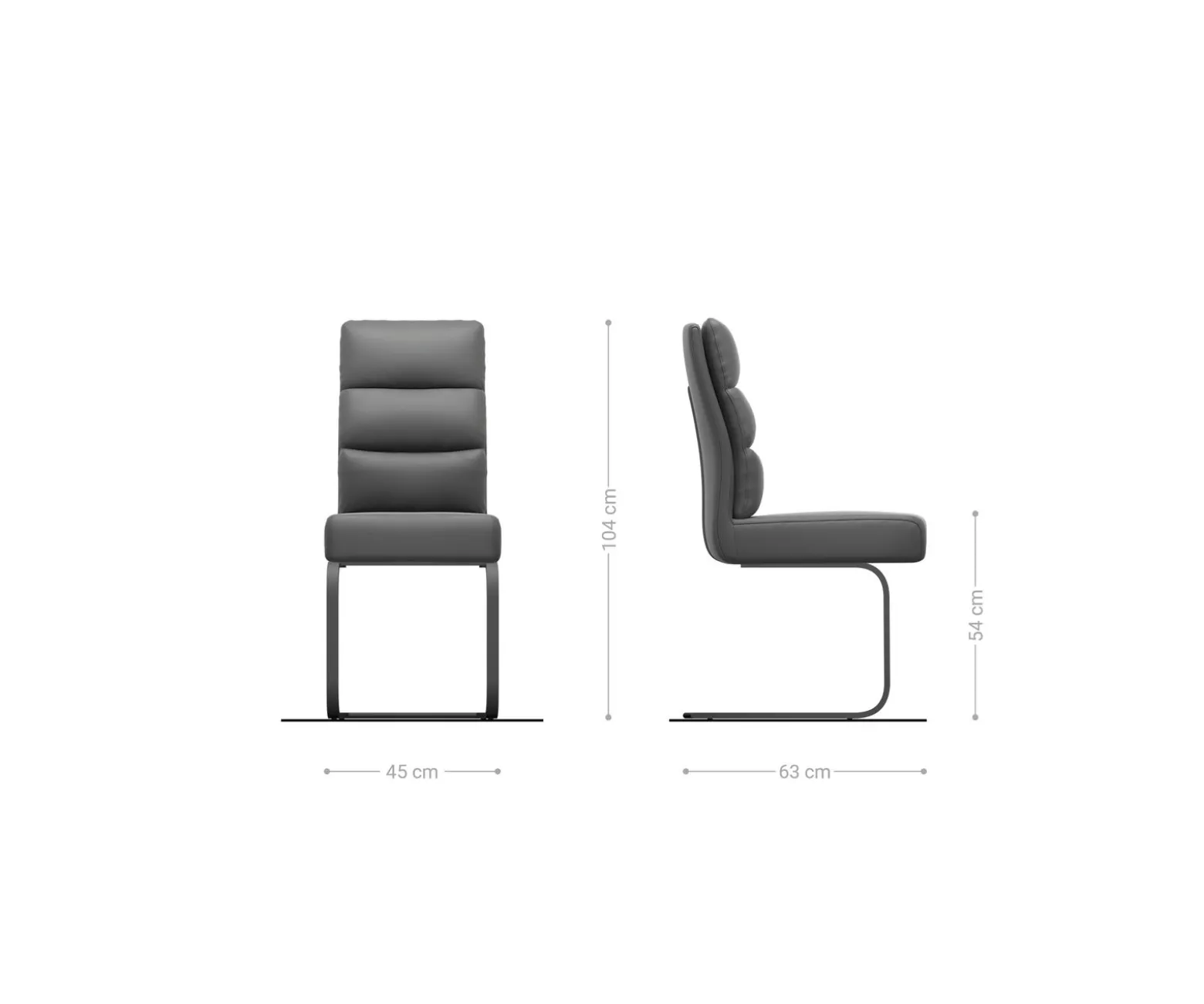FreischwingerPela-Flex Webstoff Soft Beige Freischwinger flach Graphit Taschenfederkern Sofort versandfertig