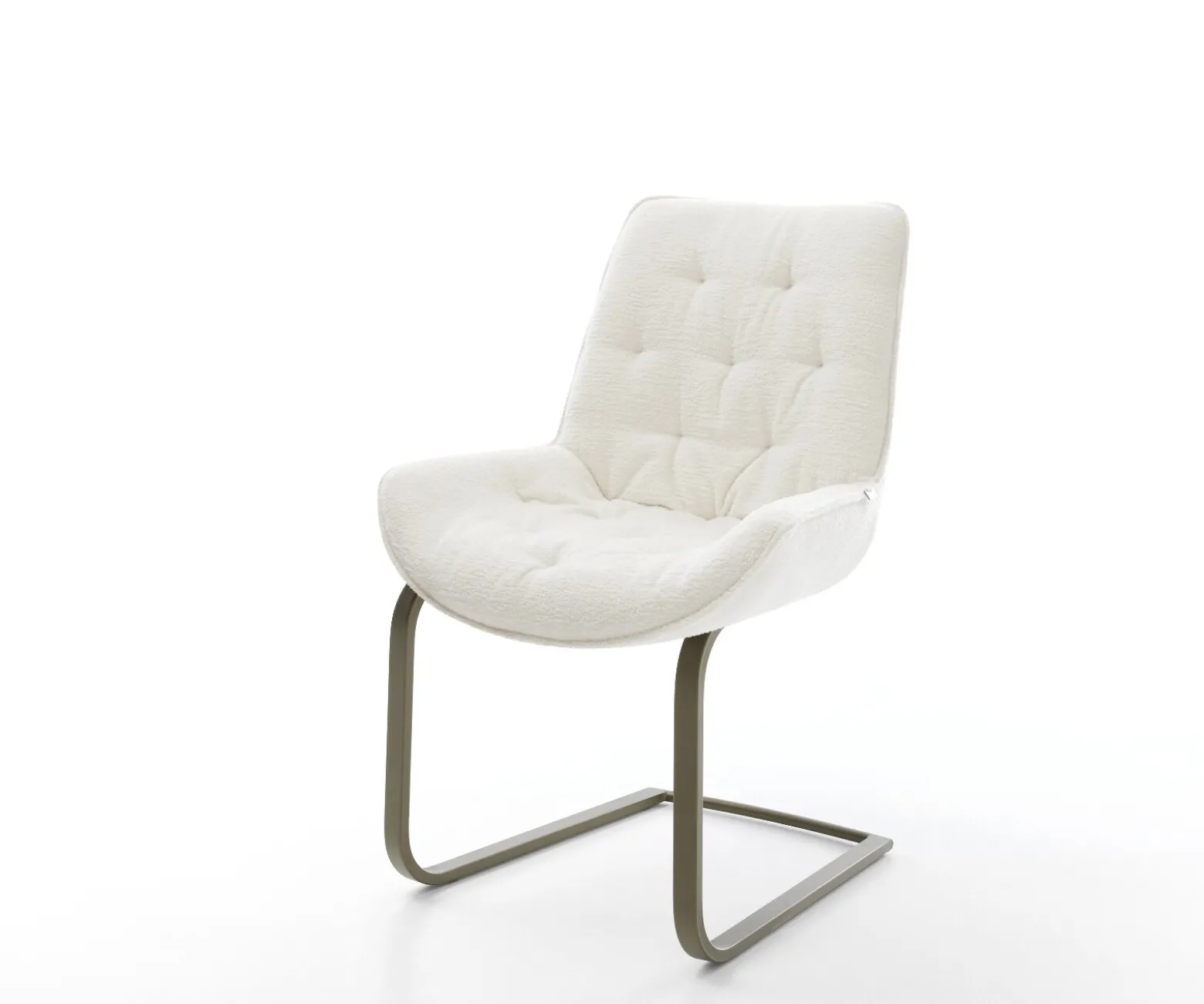 FreischwingerTaimi-Flex Bouclé Soft Beige Freischwinger flach Effektfinish Titan Sofort versandfertig