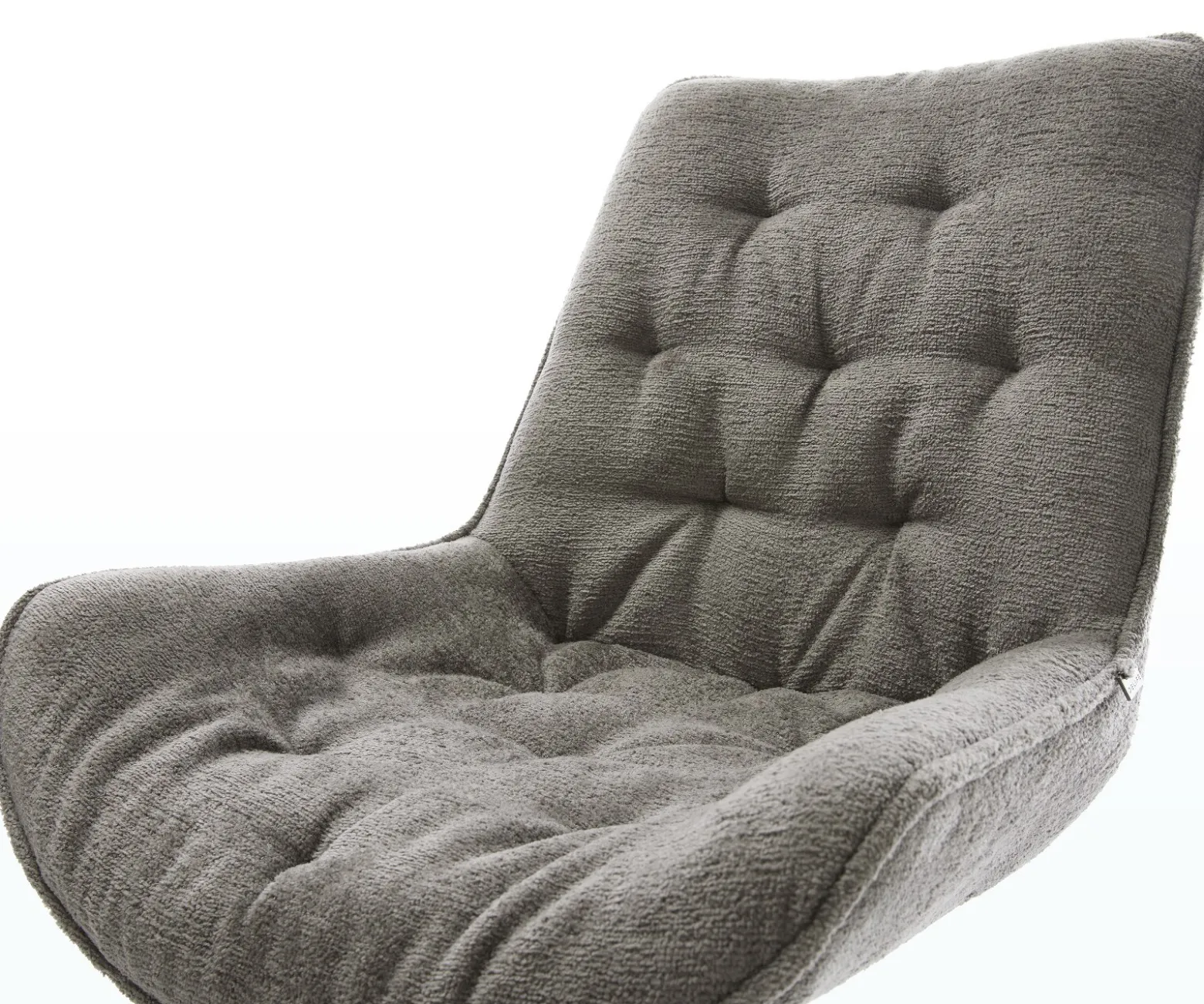 FreischwingerTaimi-Flex Bouclé Soft Schlamm Freischwinger flach Edelstahl Sofort versandfertig