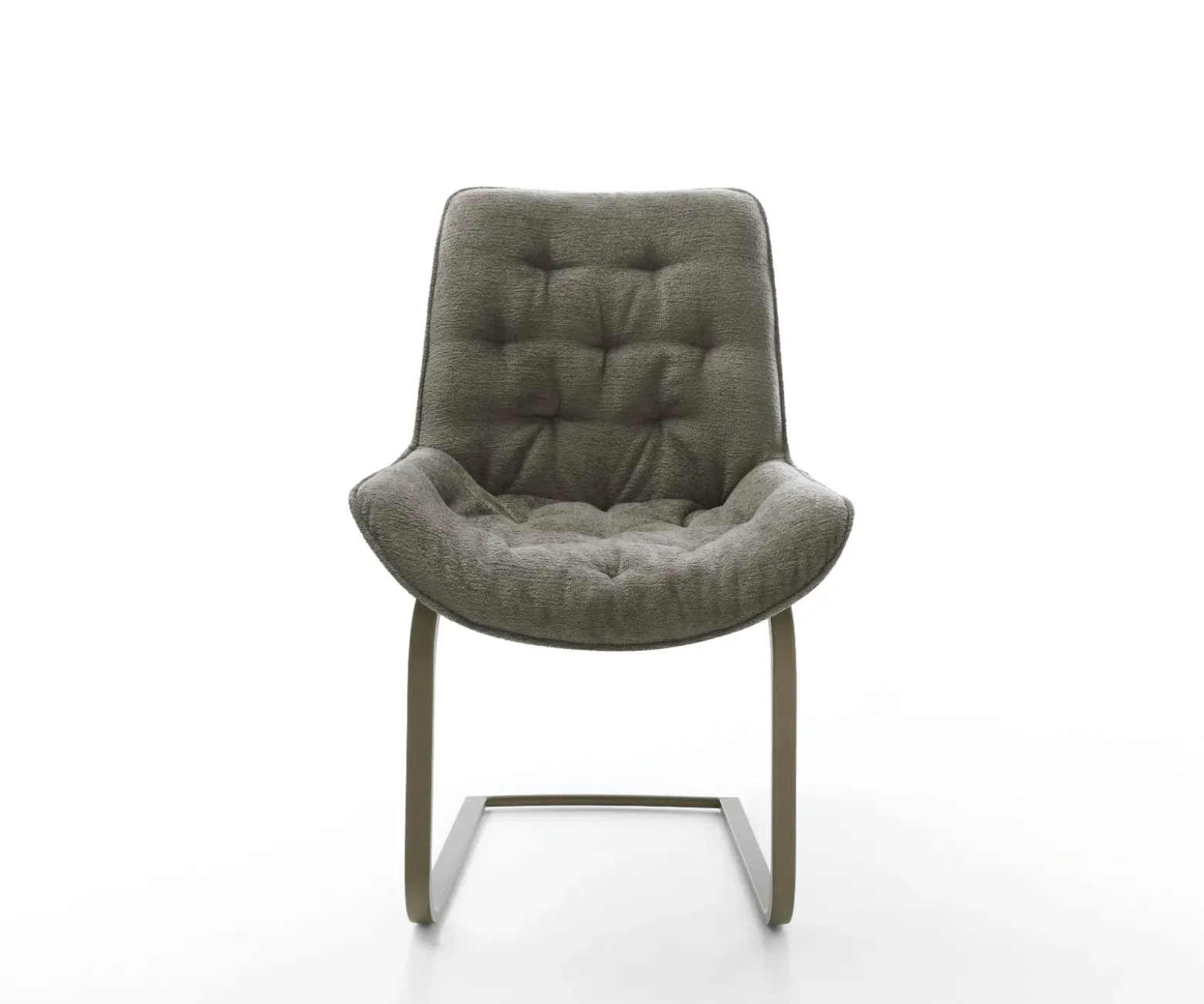 FreischwingerTaimi-Flex Bouclé Soft Schlamm Freischwinger flach Effektfinish Titan Sofort versandfertig