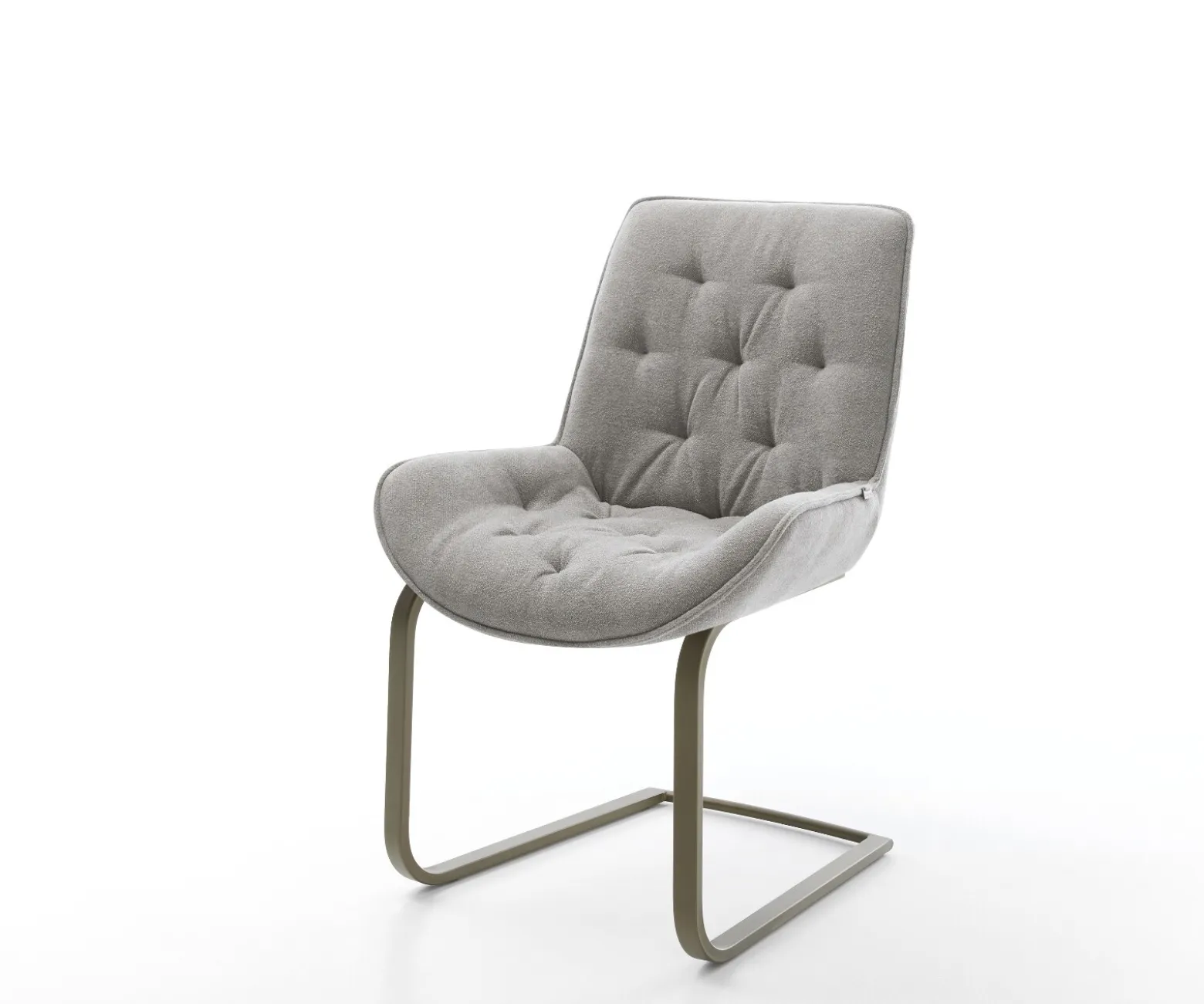FreischwingerTaimi-Flex Strukturstoff Soft Grau Freischwinger flach Effektfinish Titan Sofort versandfertig