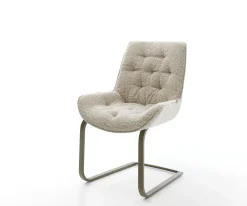FreischwingerTaimi-Flex Webstoff Soft Beige Freischwinger flach Effektfinish Titan Sofort versandfertig