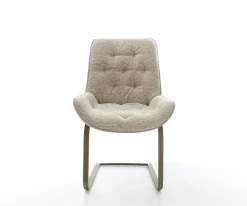 FreischwingerTaimi-Flex Webstoff Soft Beige Freischwinger flach Effektfinish Titan Sofort versandfertig