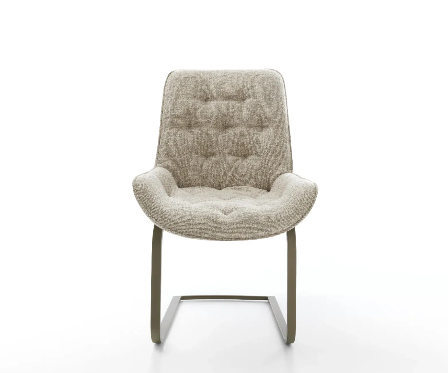 FreischwingerTaimi-Flex Webstoff Soft Beige Freischwinger flach Effektfinish Titan Sofort versandfertig