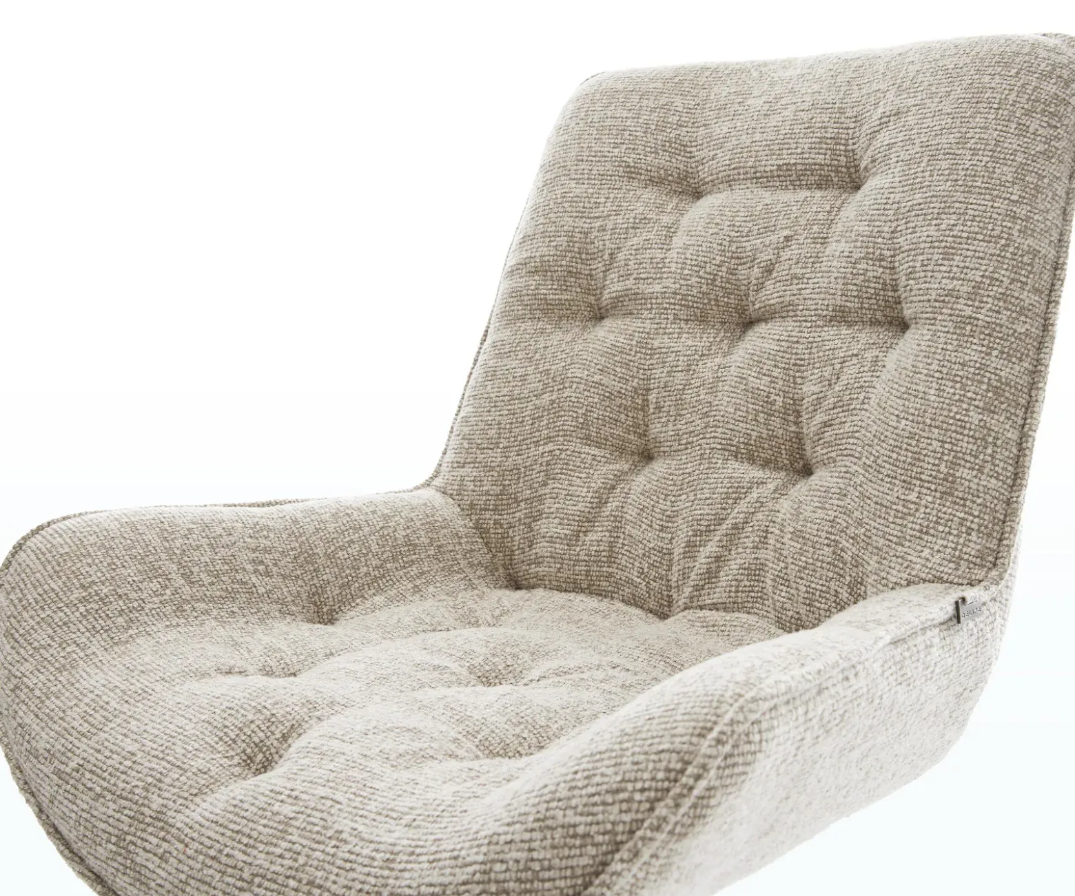 FreischwingerTaimi-Flex Webstoff Soft Beige Freischwinger flach Edelstahl Sofort versandfertig