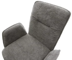 FreischwingerVinja-Flex Bouclé Soft Schlamm Freischwinger flach Weiß Sofort versandfertig