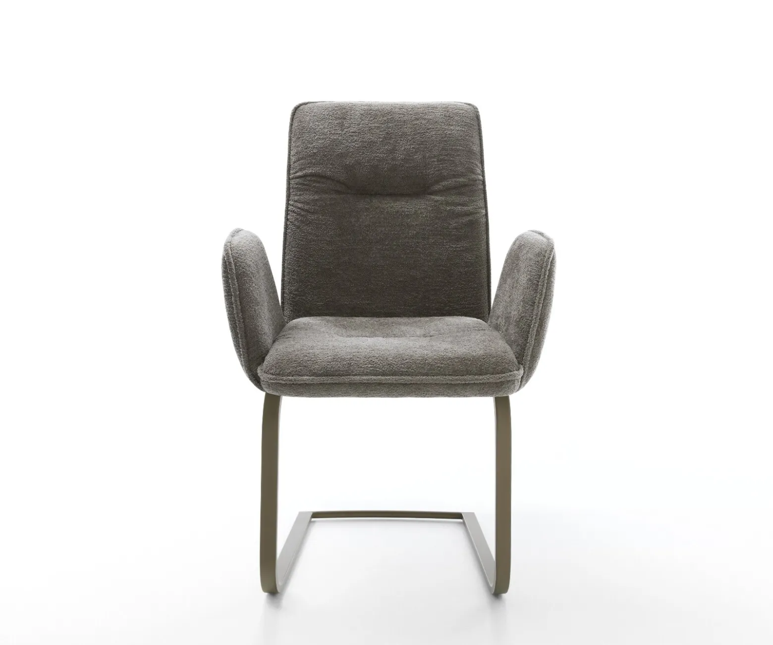 FreischwingerVinja-Flex Bouclé Soft Schlamm Freischwinger flach Effektfinish Titan Sofort versandfertig