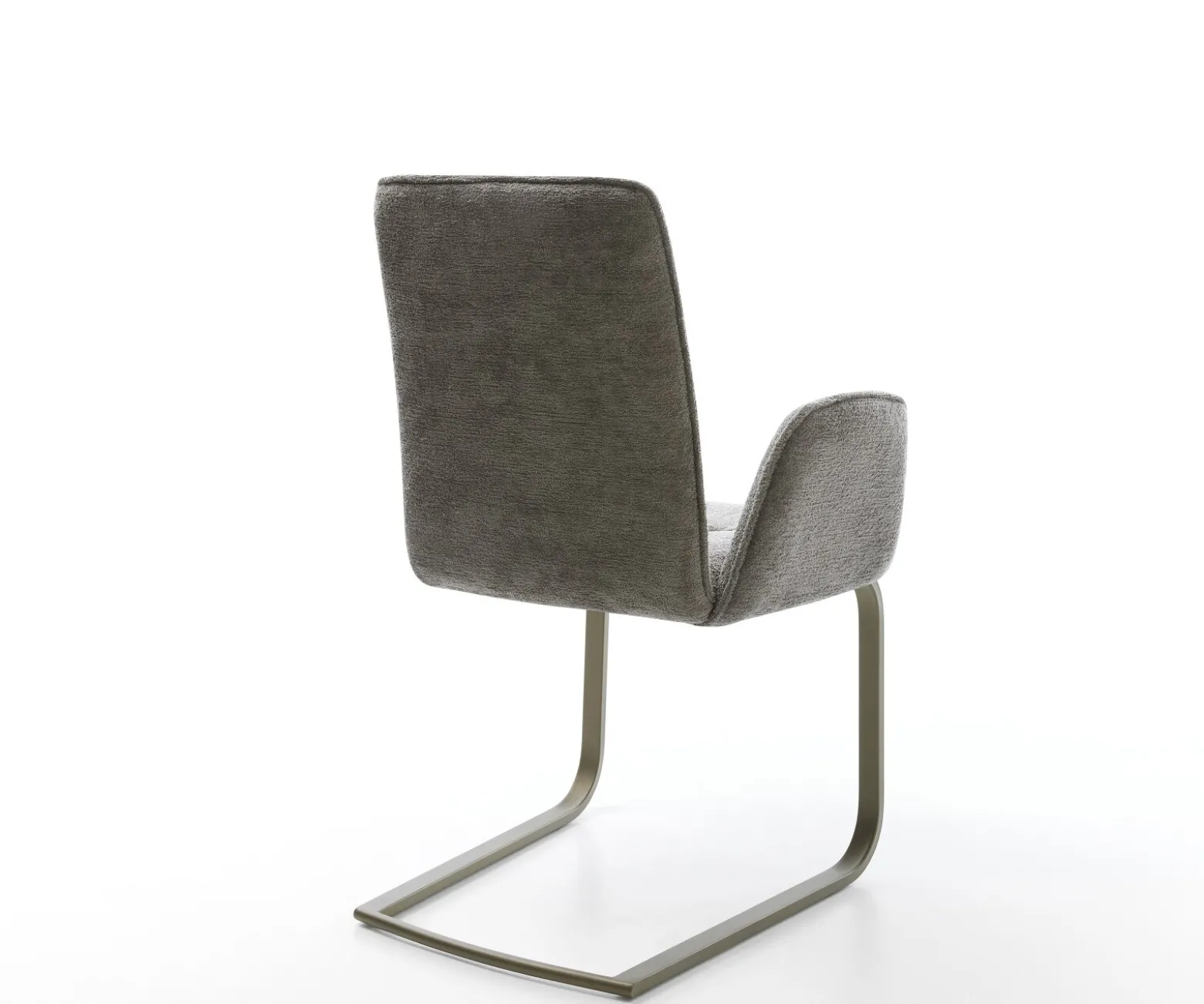 FreischwingerVinja-Flex Bouclé Soft Schlamm Freischwinger flach Effektfinish Titan Sofort versandfertig