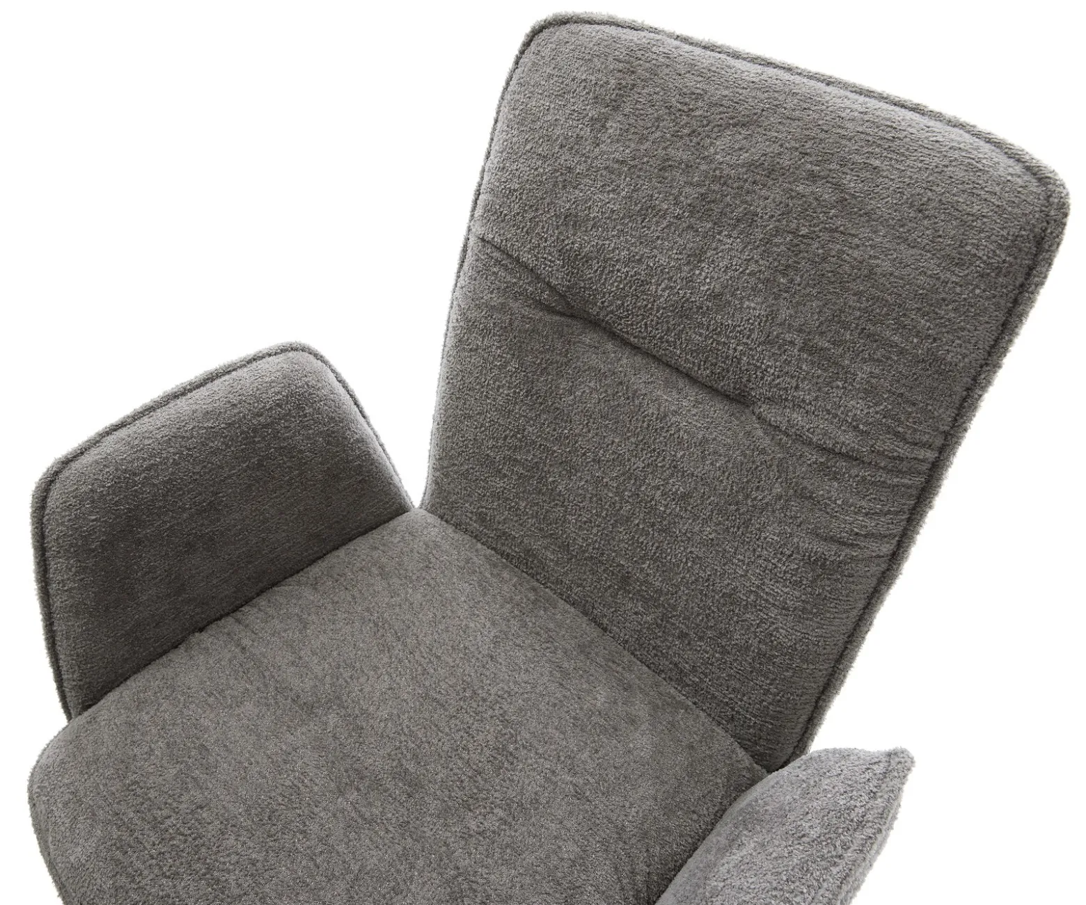FreischwingerVinja-Flex Bouclé Soft Schlamm Freischwinger flach Graphit Sofort versandfertig