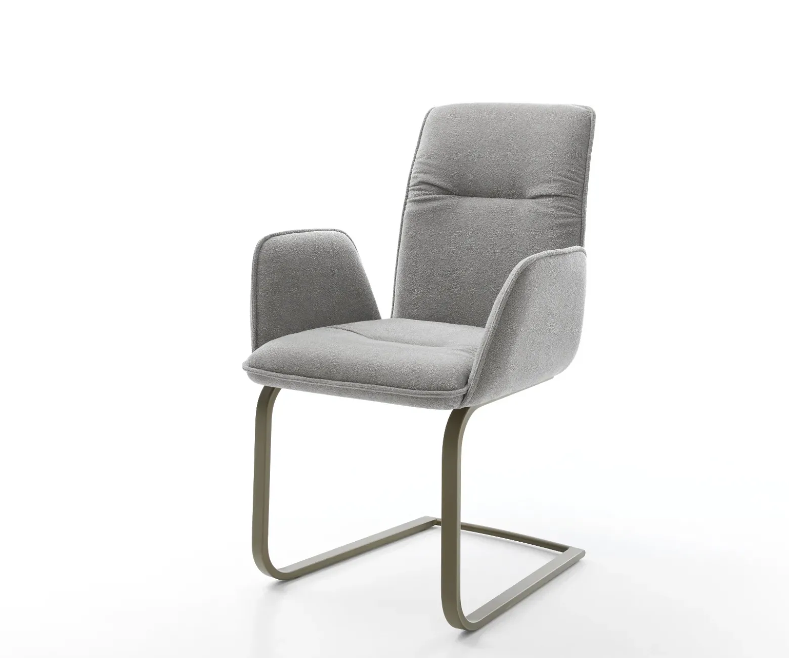 FreischwingerVinja-Flex Strukturstoff Soft Grau Freischwinger flach Effektfinish Titan Sofort versandfertig