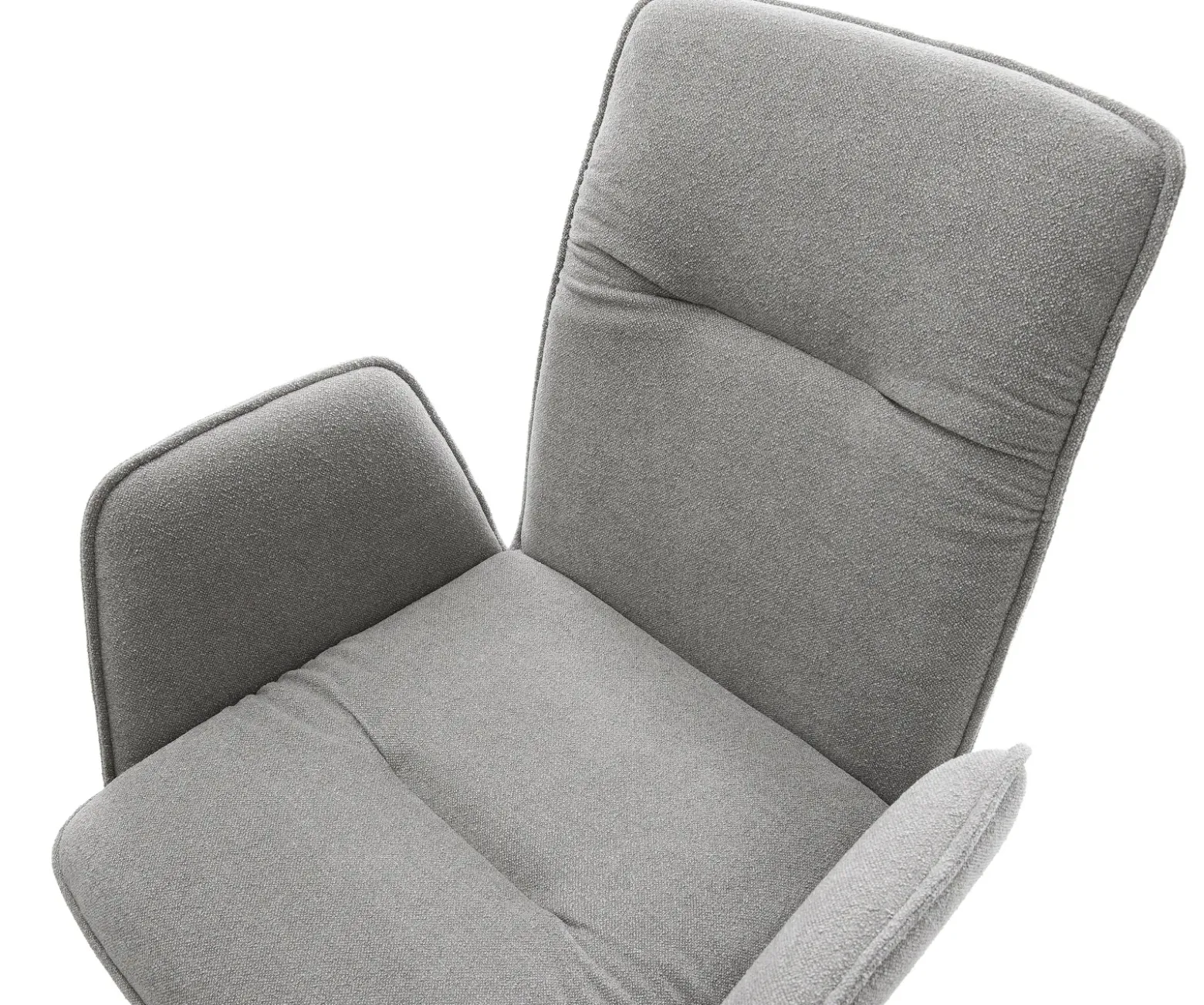FreischwingerVinja-Flex Strukturstoff Soft Grau Freischwinger flach Effektfinish Titan Sofort versandfertig