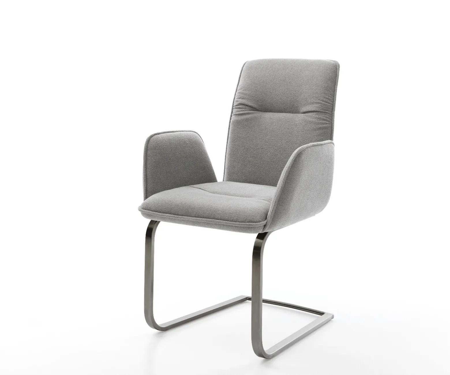 FreischwingerVinja-Flex Strukturstoff Soft Grau Freischwinger flach Graphit Sofort versandfertig
