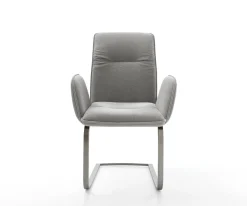 FreischwingerVinja-Flex Strukturstoff Soft Grau Freischwinger flach Graphit Sofort versandfertig