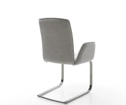 FreischwingerVinja-Flex Strukturstoff Soft Grau Freischwinger flach Graphit Sofort versandfertig