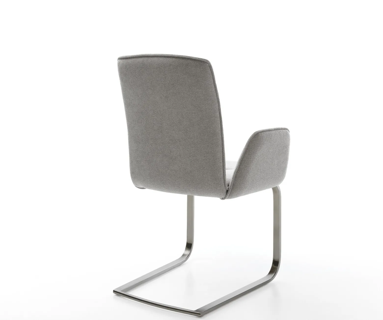 FreischwingerVinja-Flex Strukturstoff Soft Grau Freischwinger flach Graphit Sofort versandfertig