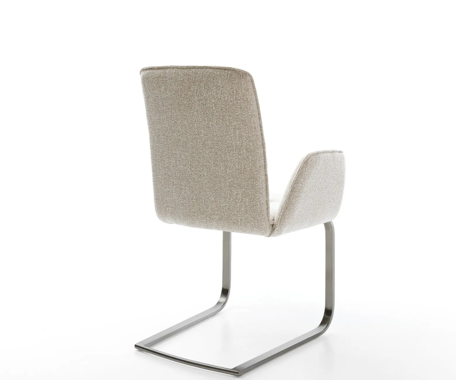 FreischwingerVinja-Flex Webstoff Soft Beige Freischwinger flach Graphit Sofort versandfertig