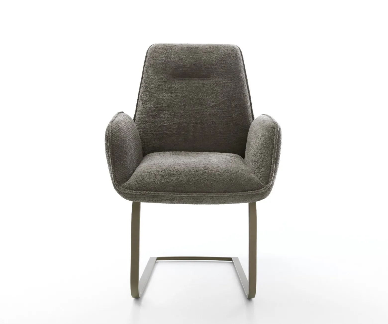 FreischwingerZoa-Flex Bouclé Soft Schlamm Freischwinger flach Effektfinish Titan Taschenfederkern Sofort versandfertig