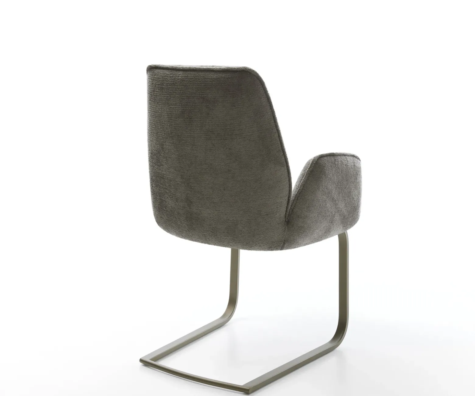 FreischwingerZoa-Flex Bouclé Soft Schlamm Freischwinger flach Effektfinish Titan Taschenfederkern Sofort versandfertig