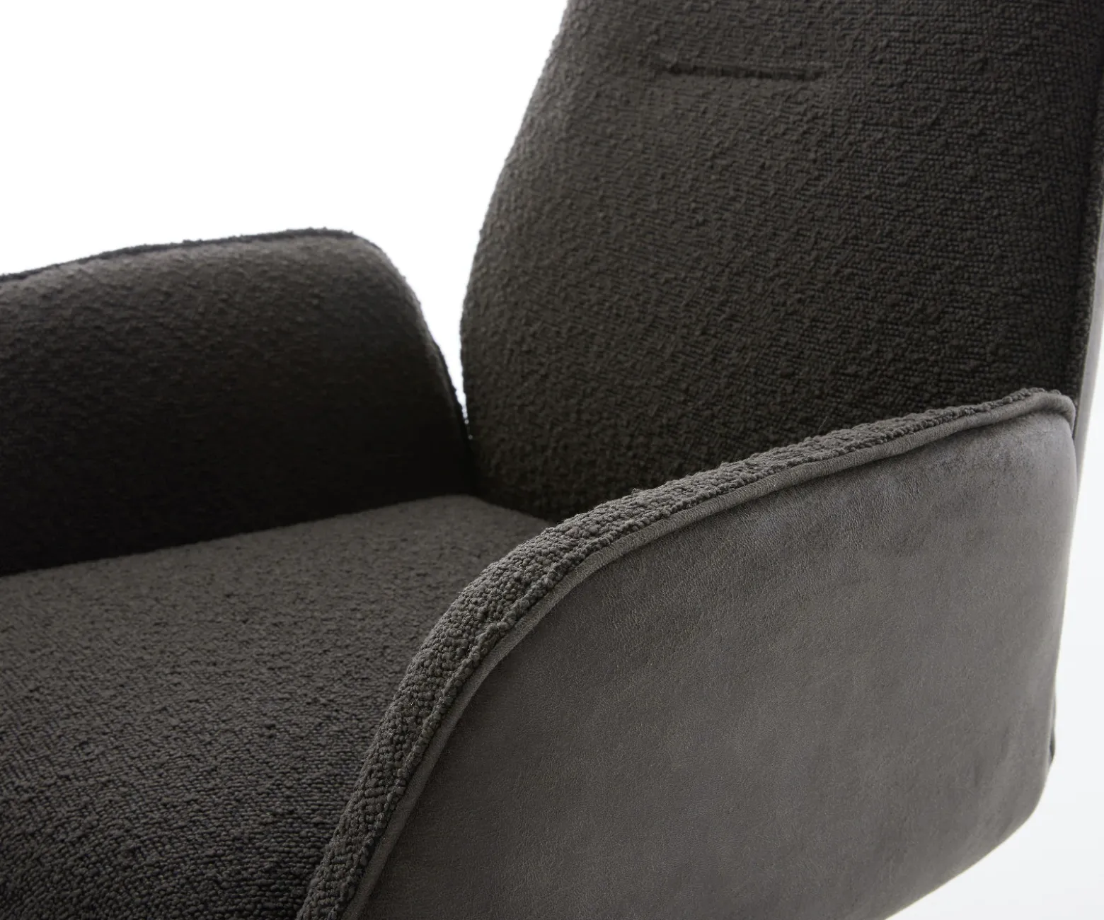 FreischwingerZoa-Flex Materialmix Schwarz Freischwinger flach Graphit Taschenfederkern Sofort versandfertig