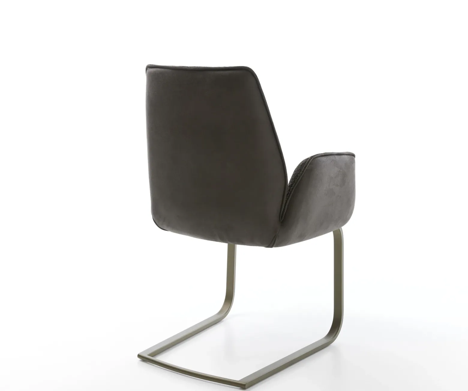FreischwingerZoa-Flex Materialmix Schwarz Freischwinger flach Effektfinish Titan Taschenfederkern Sofort versandfertig
